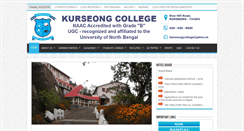 Desktop Screenshot of kurseongcollege.net
