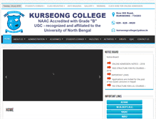 Tablet Screenshot of kurseongcollege.net